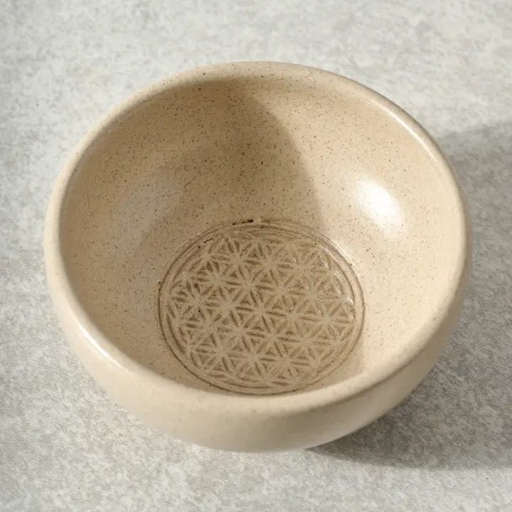 Sacred Geometry Dipping Bowl-Flower of Life, Nepal