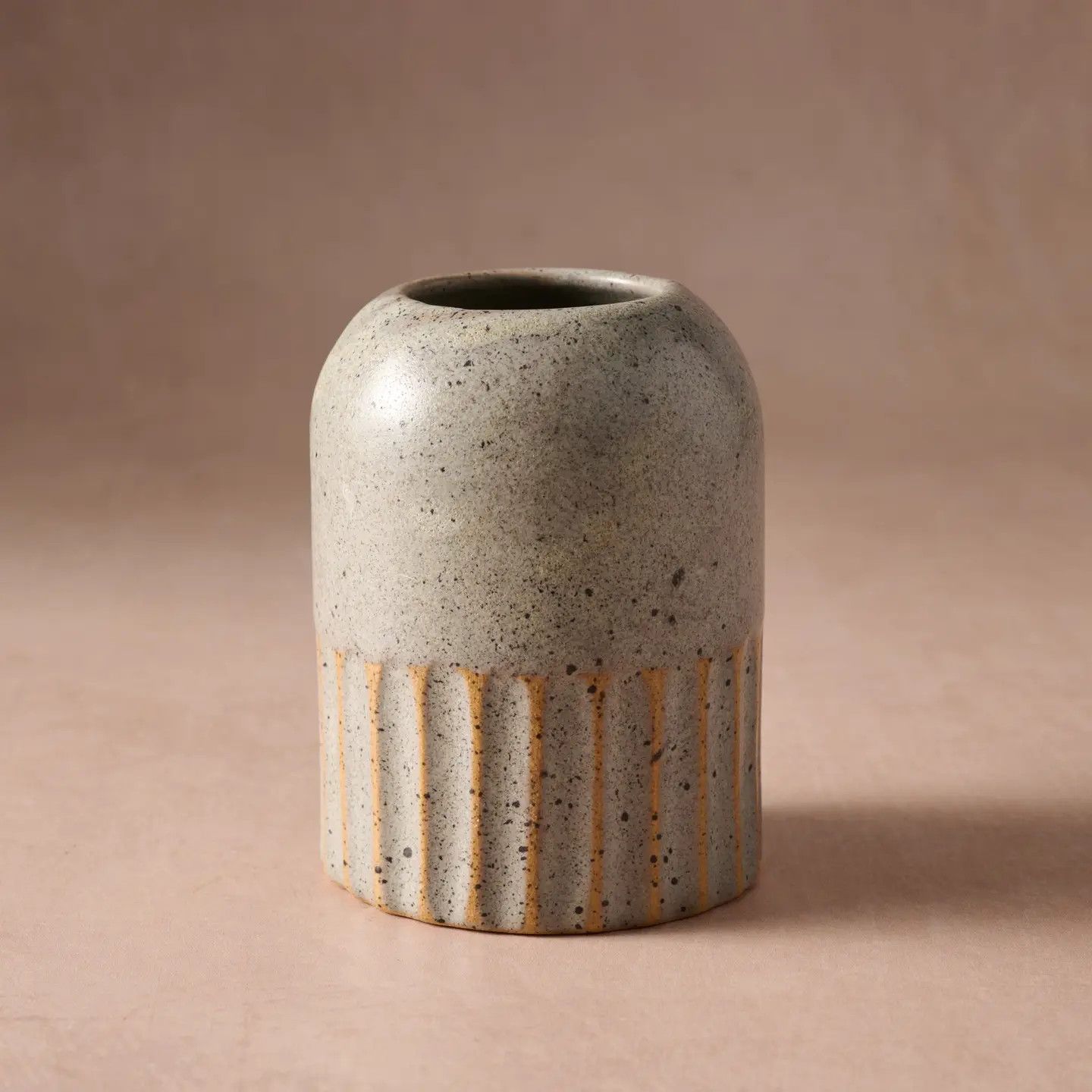 Sundara Fluted Ceramic Vase, Nepal