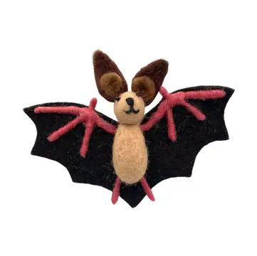 Long Eared Felt Bat Ornament, Nepal