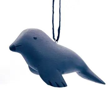 Harbor Seal Balsa Ornament, Nicaragua