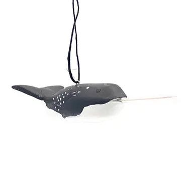 Narwhal Balsa Ornament, Nicaragua