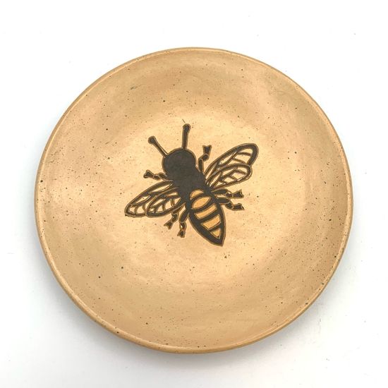 Honeybee Ceramic Ring Dish, Nicaragua