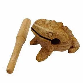 Wooden Mini Frog Instrument, Indonesia