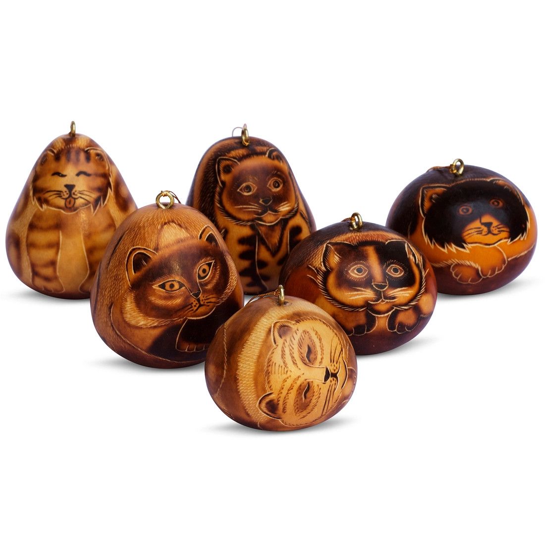 Cat Gourd Ornament, Peru