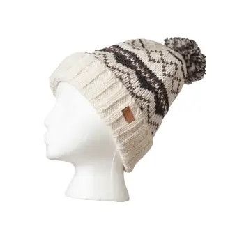 Montana Cuff Hat in White, Nepal