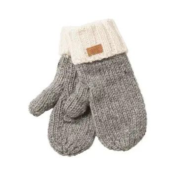 Collingwood Texting Mittens in Grey, Nepal