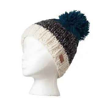 Harley Pompom Hat in Teal, Nepal
