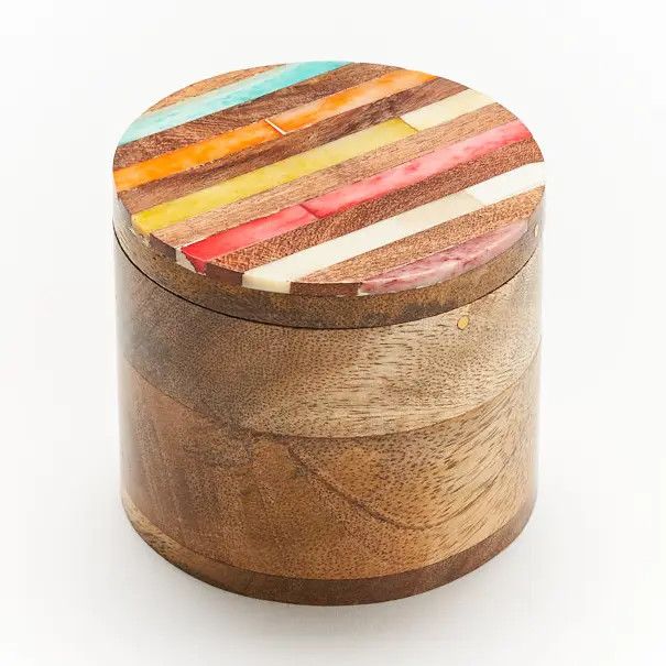 Banka Mundi Round Keepsake Box, India