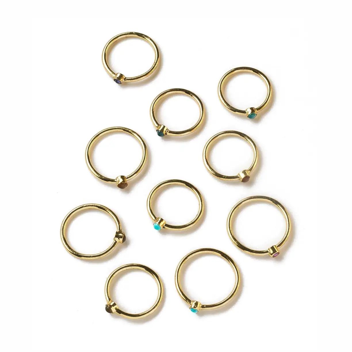 Dhera Semi-Precious Stone Stacking Ring, India