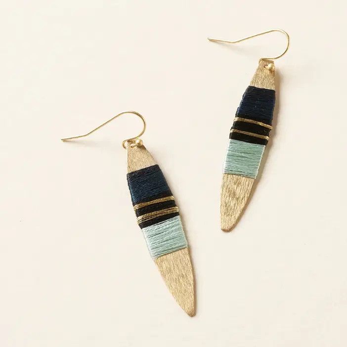 Kaia Surfboard Gold Drop Earrings, India