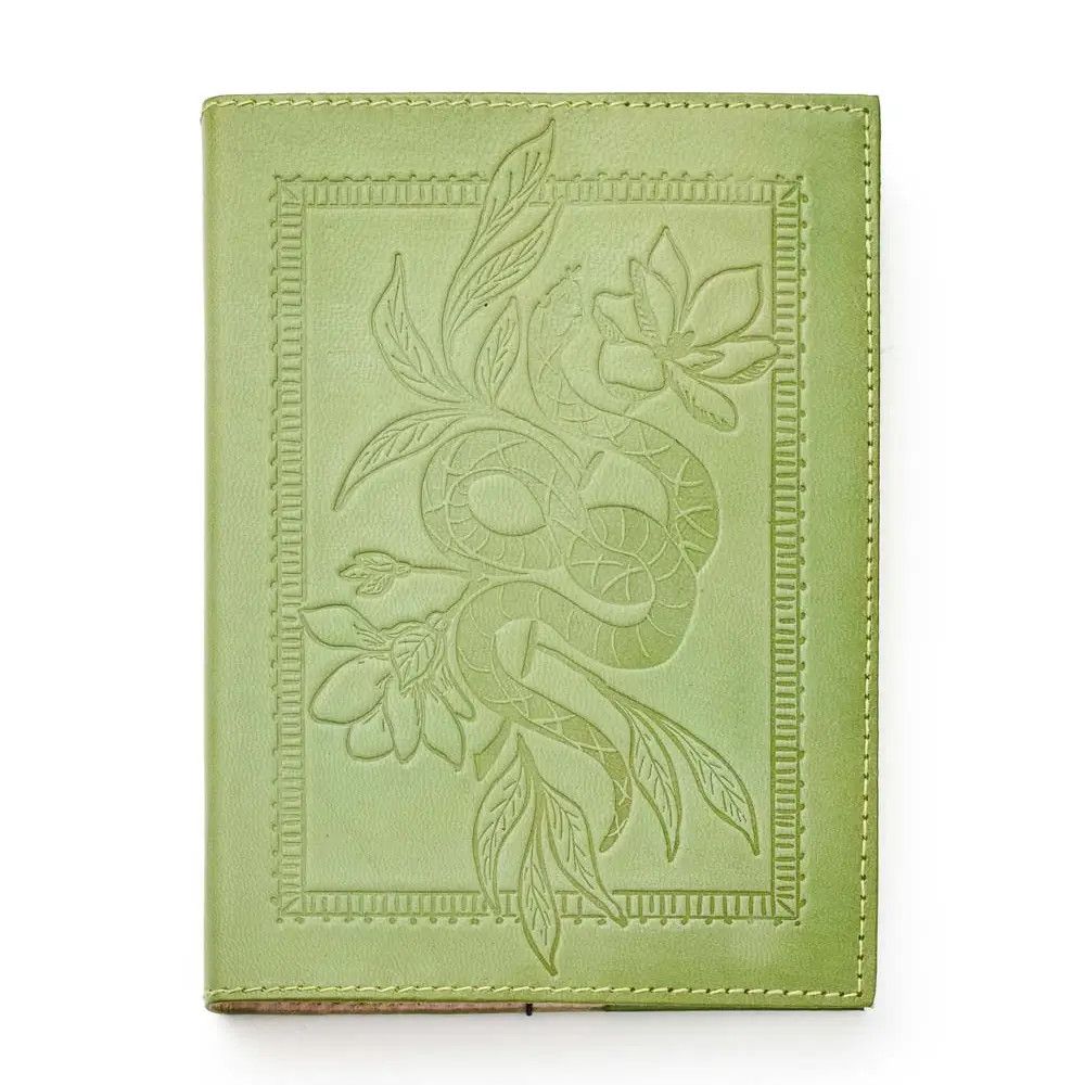 Green Leather Snake Refillable Journal, India