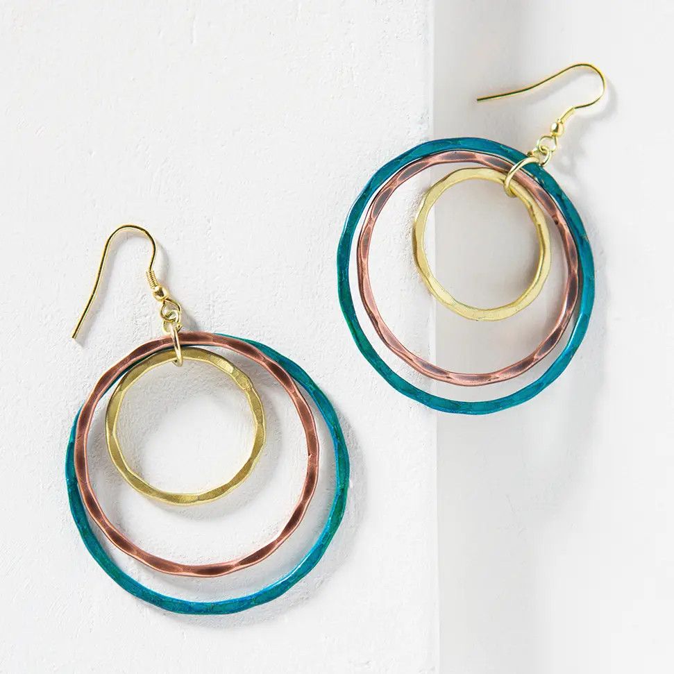 Vitana Cascading Hoops Earrings, India