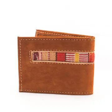 Leather Wallet with Embroidery, Guatemala