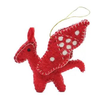 Fire Dragon Felt Ornament