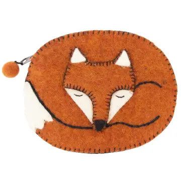 Felt Fox Coin Purse, Nepal