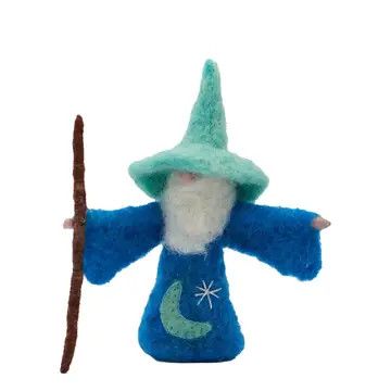 Felt Holiday Wizard Ornament, Nepal