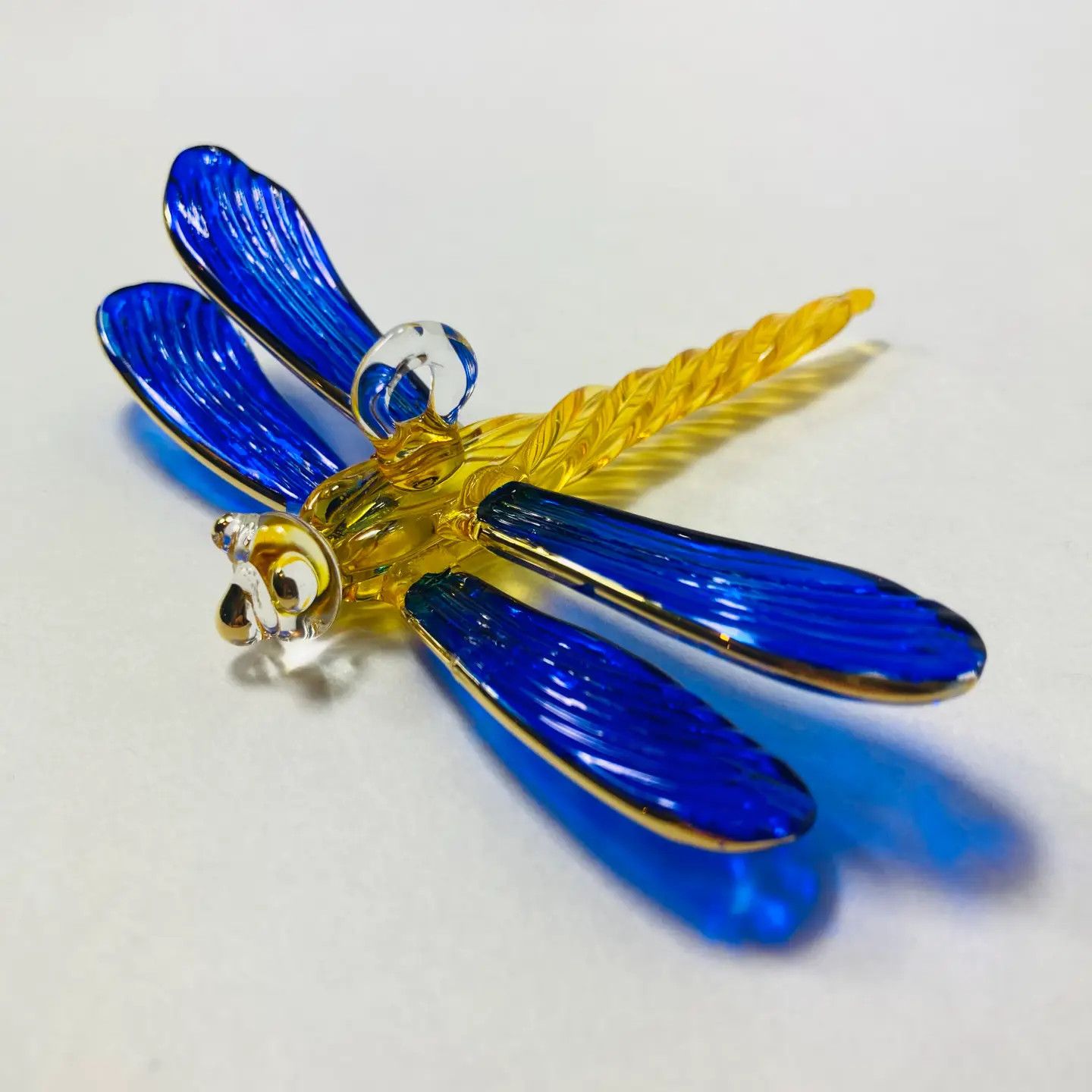 Blown Glass Dragonfly Ornament, Egypt