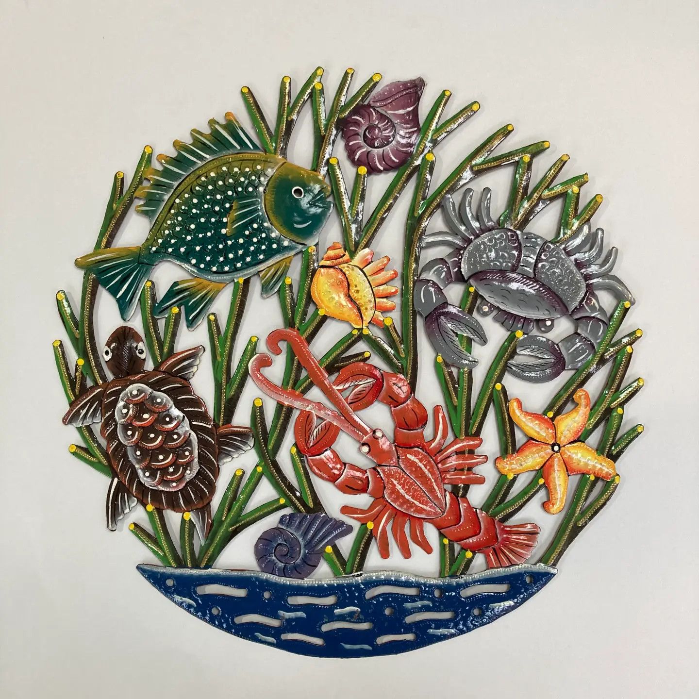Corals Cut Metal Wall Art, Haiti