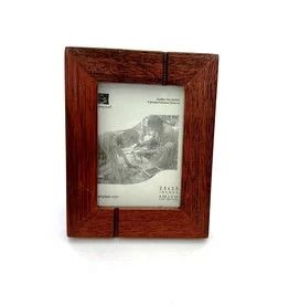 Natural Mahogony Striped Wood Frame 2.5" x 3.5", Pakistan