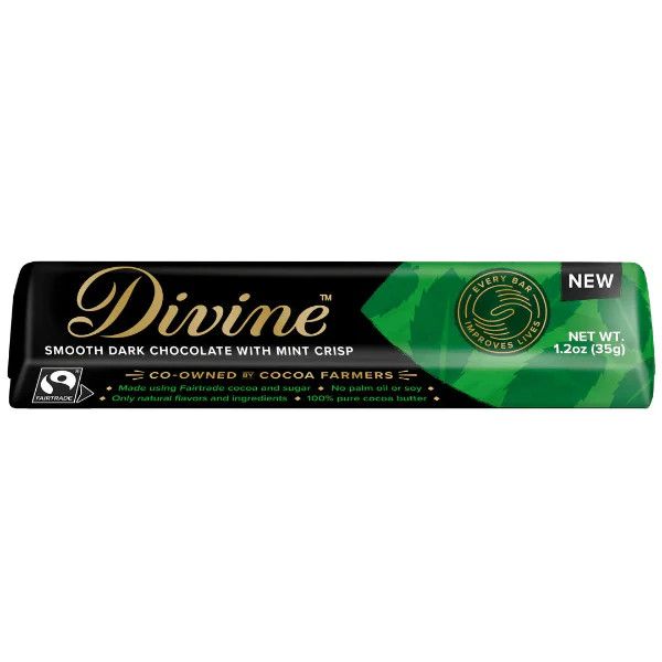 Divine Chocolate Dark Mint Snack Bar