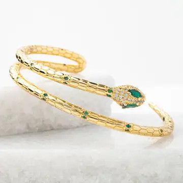 Little Dragon Cuff Bracelet in Gold, China