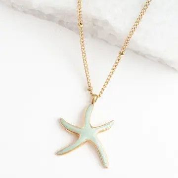 Starfish Hope Necklace in Mint, China