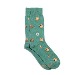 Socks  Protect Owls, Green, Large
