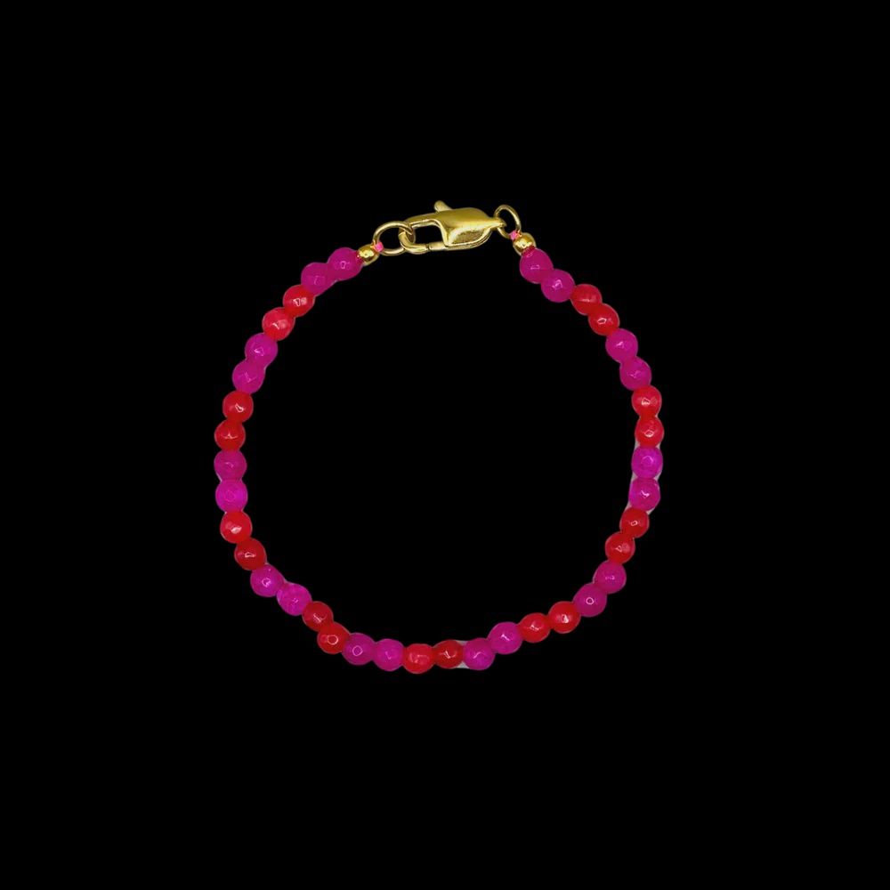 Bonnie Studios - BS279 Roger double pink bracelet