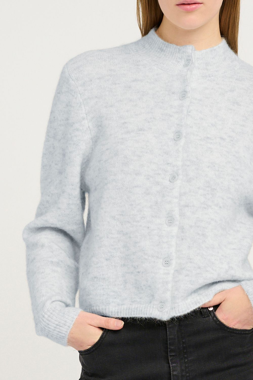 Gestuz - Debbie cardigan Blizzard melange