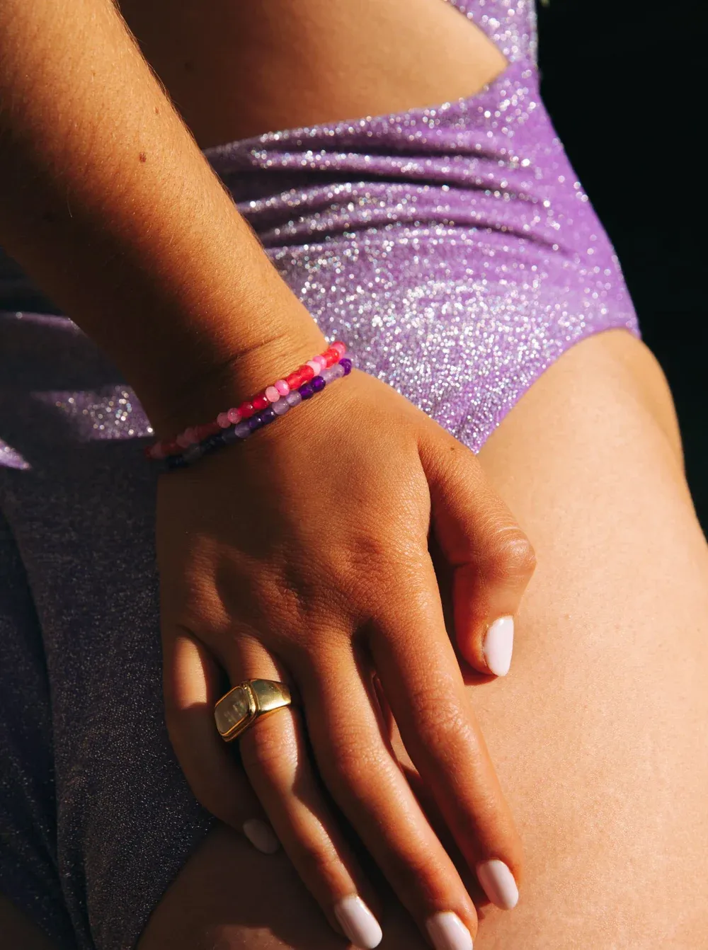 Bonnie Studios - BS695 Roger purple Bracelet