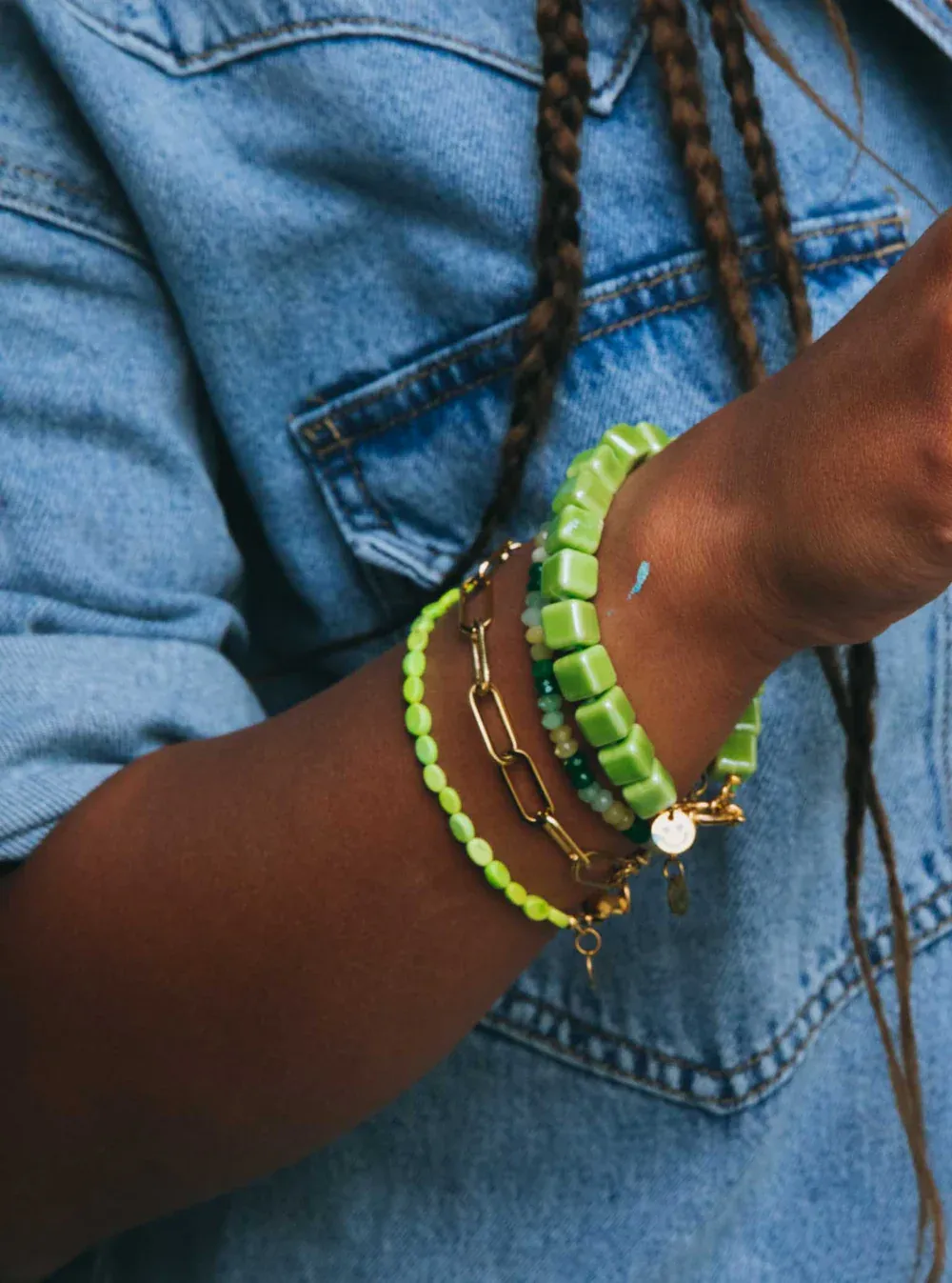 Bonnie Studios - BS509 Charlie Lime bracelet