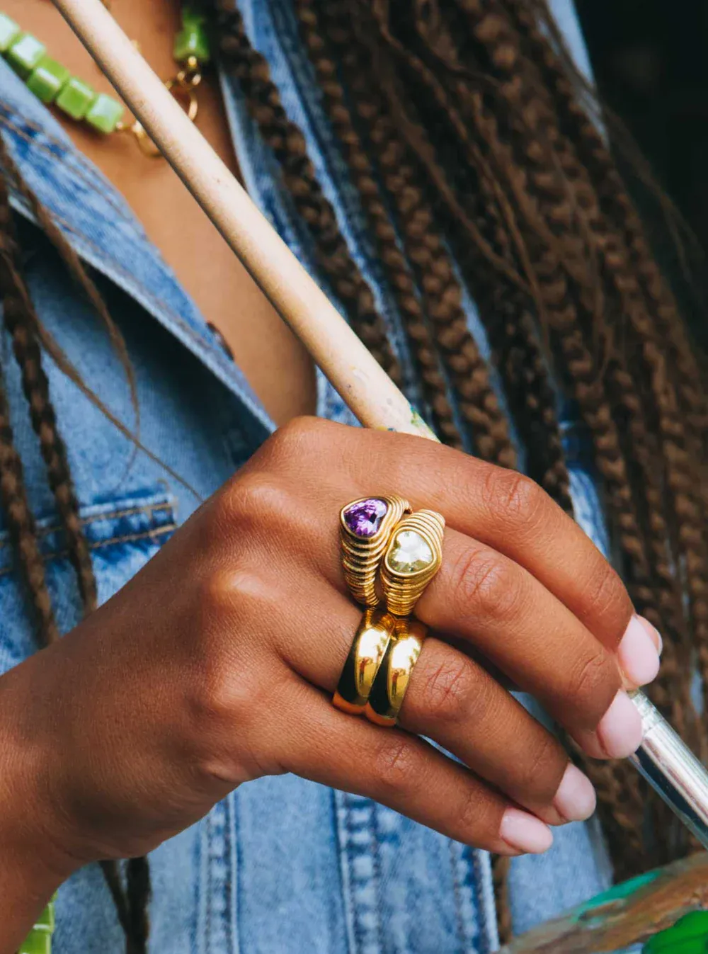 Bonnie Studios BS544 Purple Heart Ring