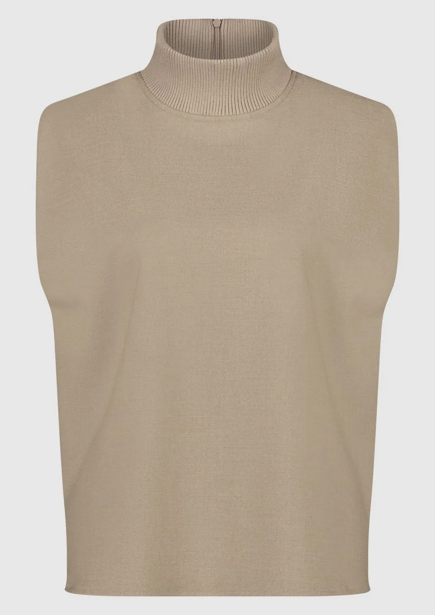 Circle of Trust - Philippa top beige velvet