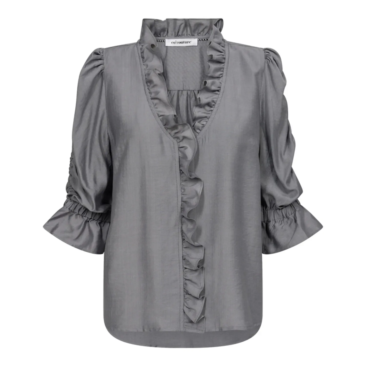 Co&#39;Couture - Hera Frill blouse light grey