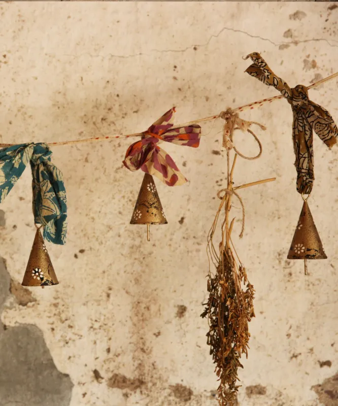 Doing Goods- Grace Chime Bells Botanical Yellow