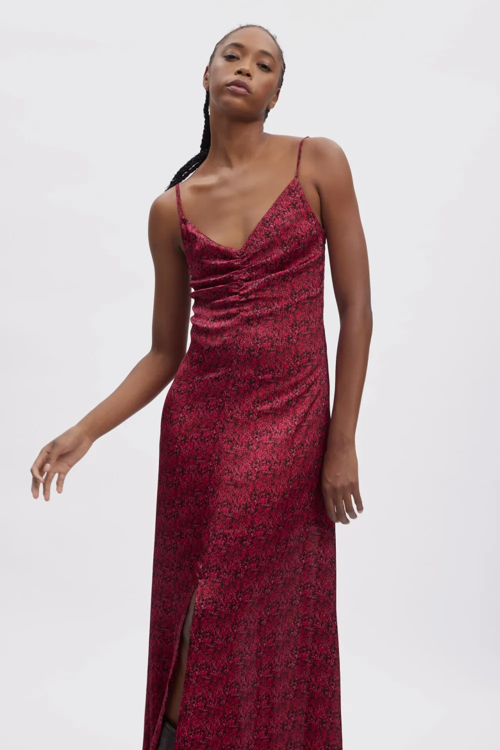 Gestuz - Deepa slip dress - Pink ditsy flower
