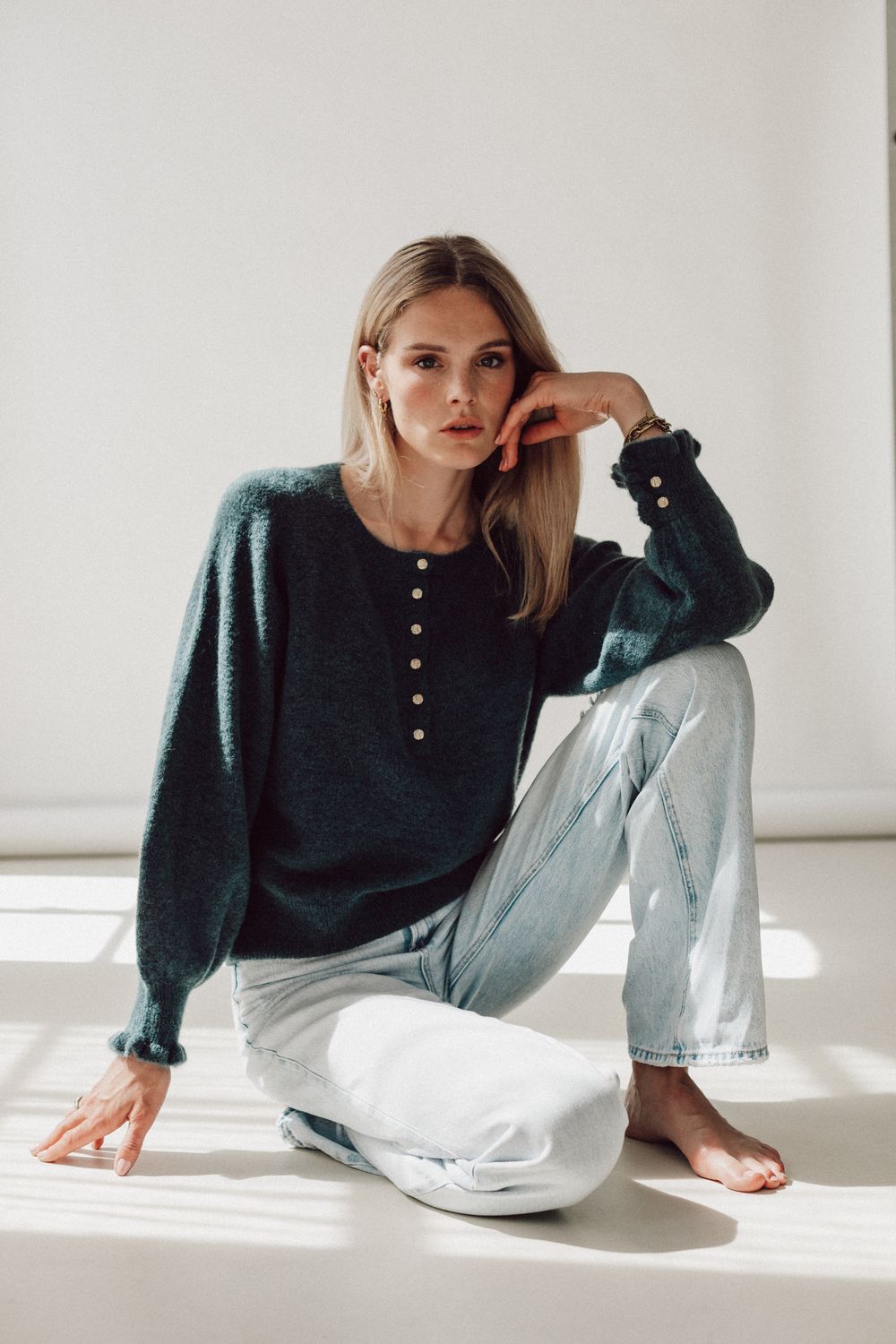 Honnete Atelier - Sands pullover petrol