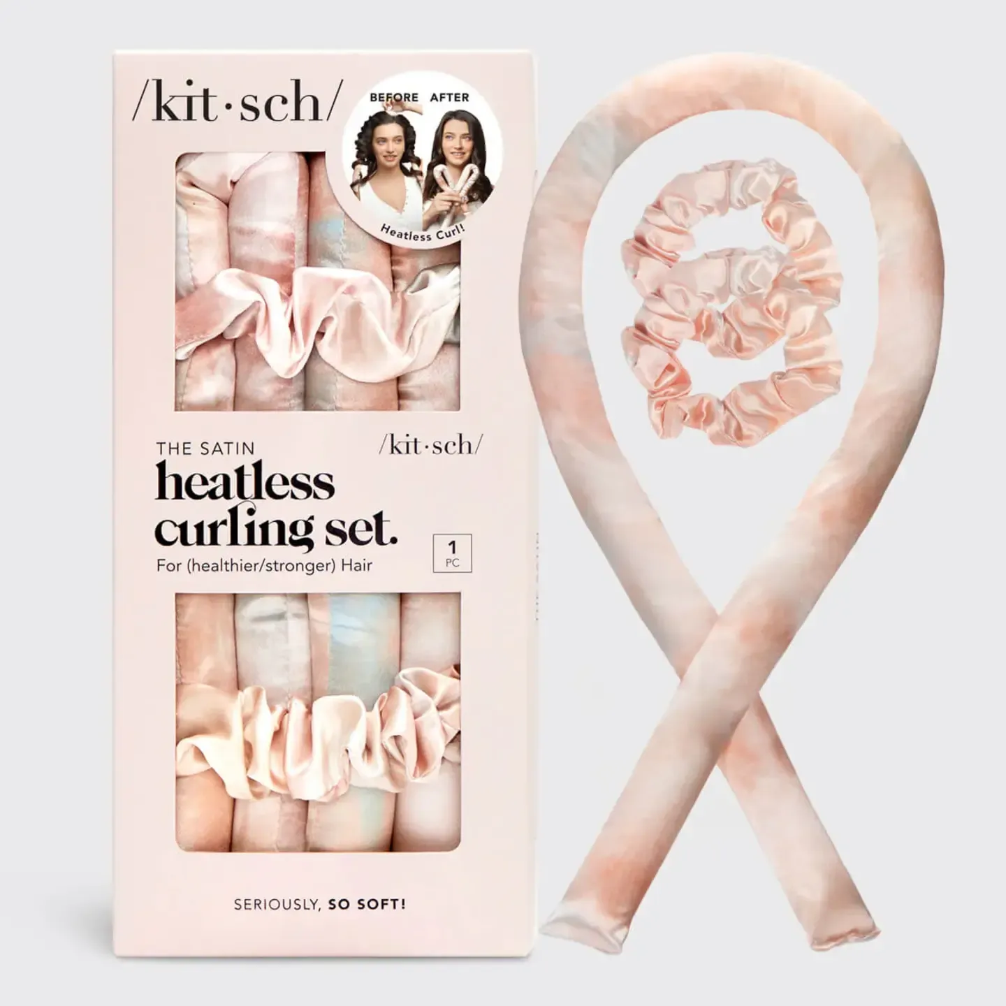 KITSCH - Heatless curling set Sunset tie dye