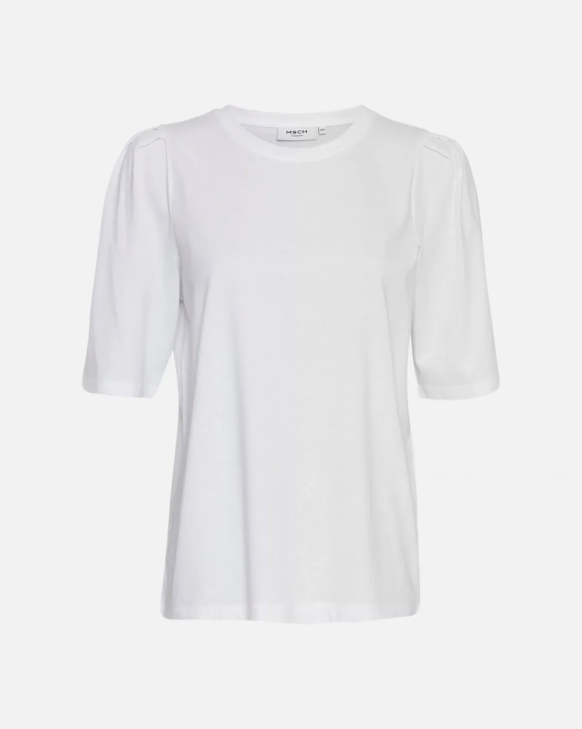 Moss Copenhagen (MSCH) - Begitta Organic Puff Tee bright white