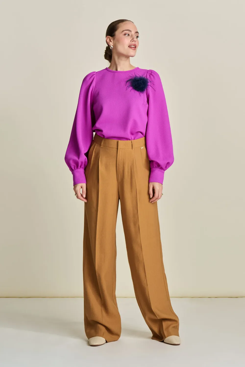 POM Amsterdam - Pants Sugar Brown