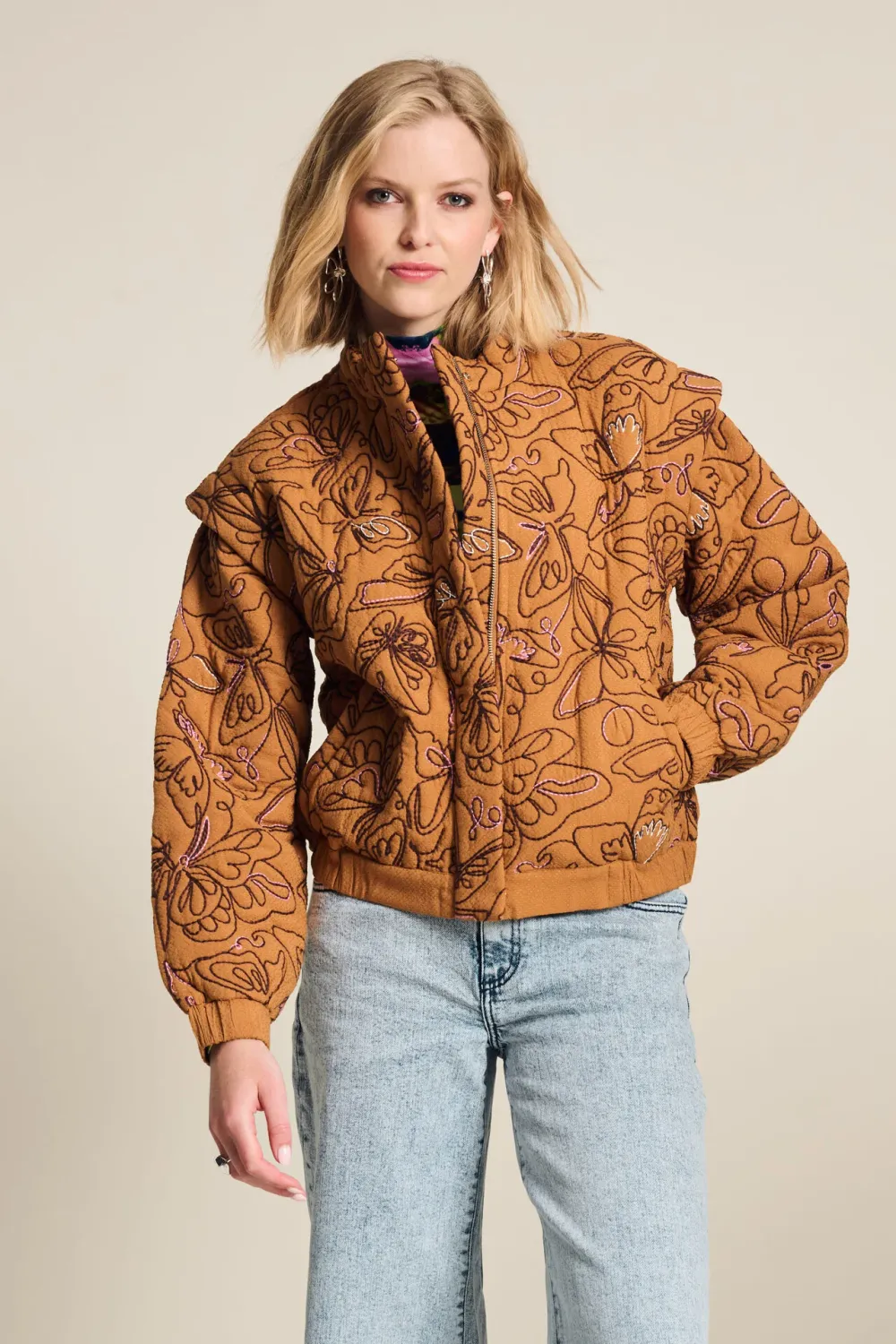 POM Amsterdam - Jacket Butterfly Sugar Brown