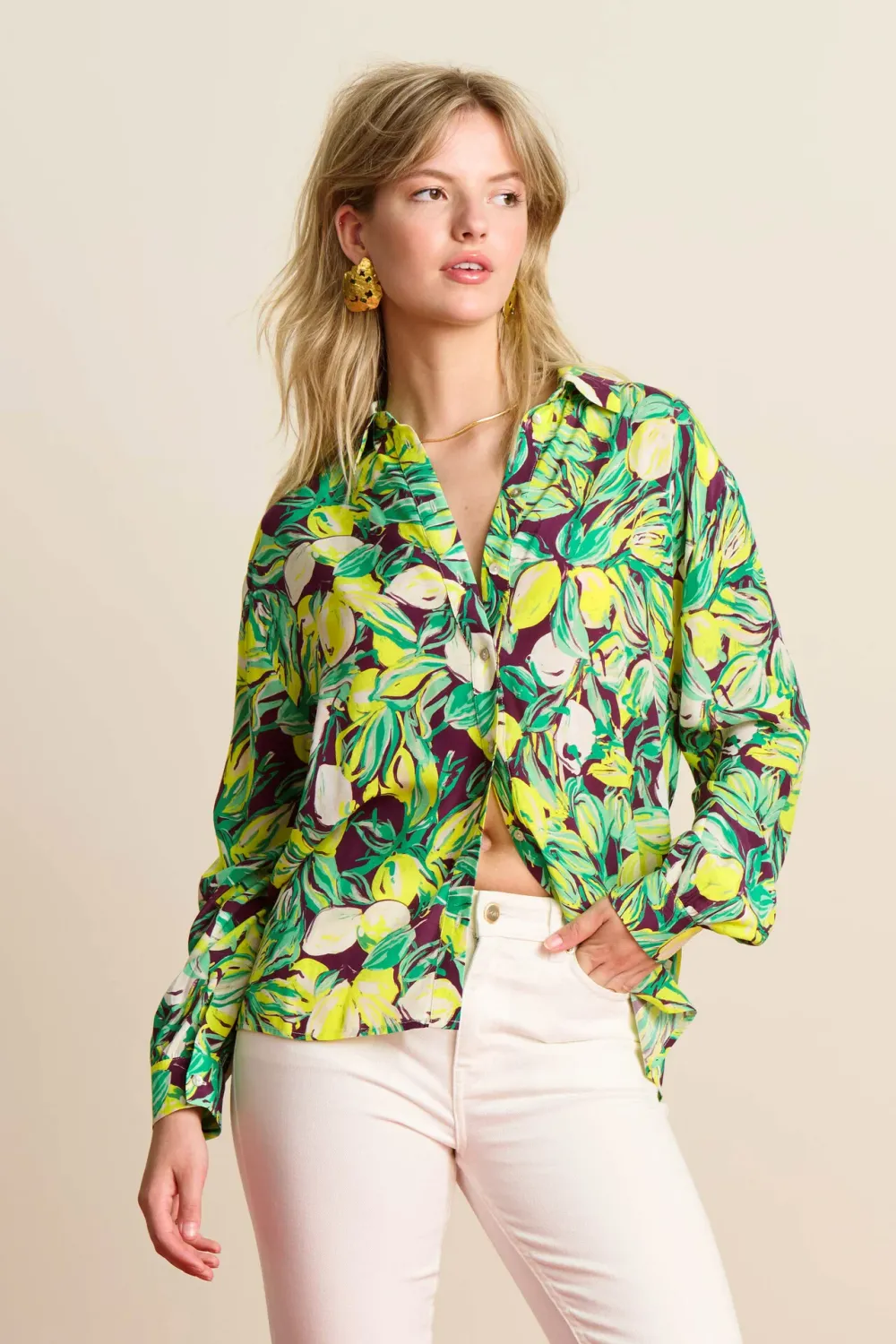 POM Amsterdam - Blouse Milly Lemon tree multi colour