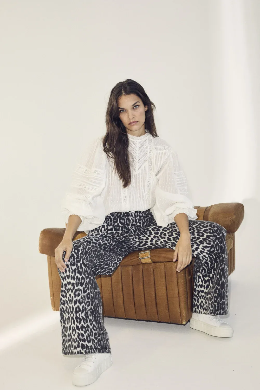 Co&#39;Couture - Leo wide long pant dark grey