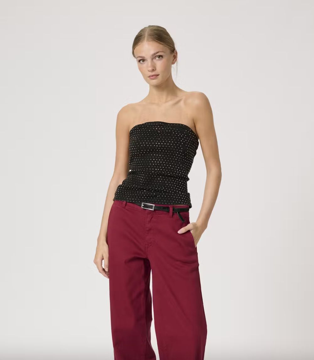 My Essential Wardrobe - Ayo rhinestone denim top