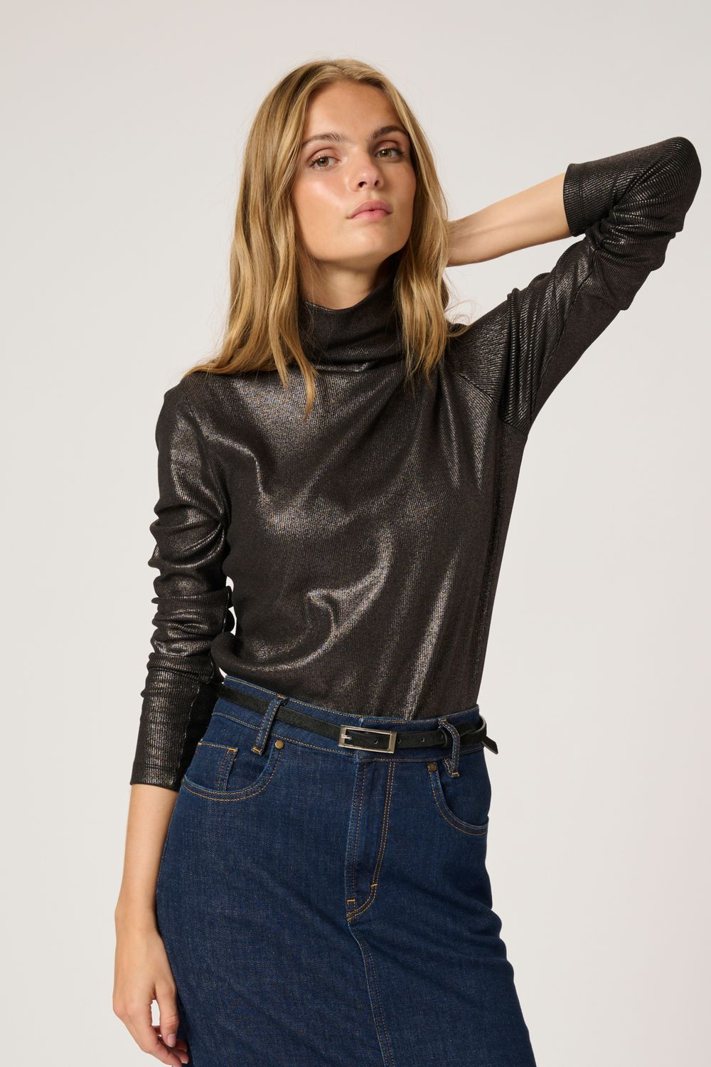 My Essential Wardrobe - Kalira rollneck blouse