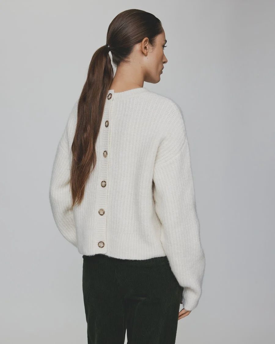 Moss Copenhagen (MSCH) - Gittel Peggy pullover egret melange