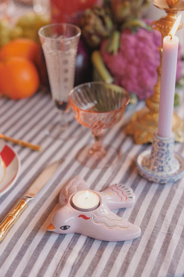 All the luck in the world - Candleholder bird