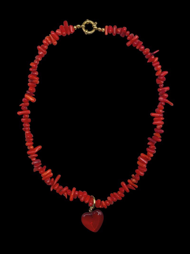 Bonnie Studios - BS592 Flint red necklace