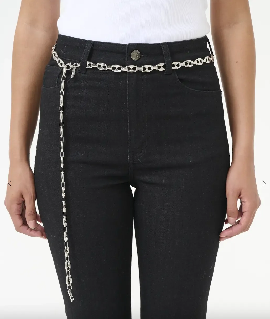 Gestuz - Chainelly chain belt silver