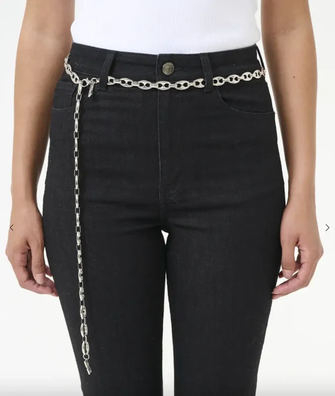 Gestuz - Chainelly chain belt silver
